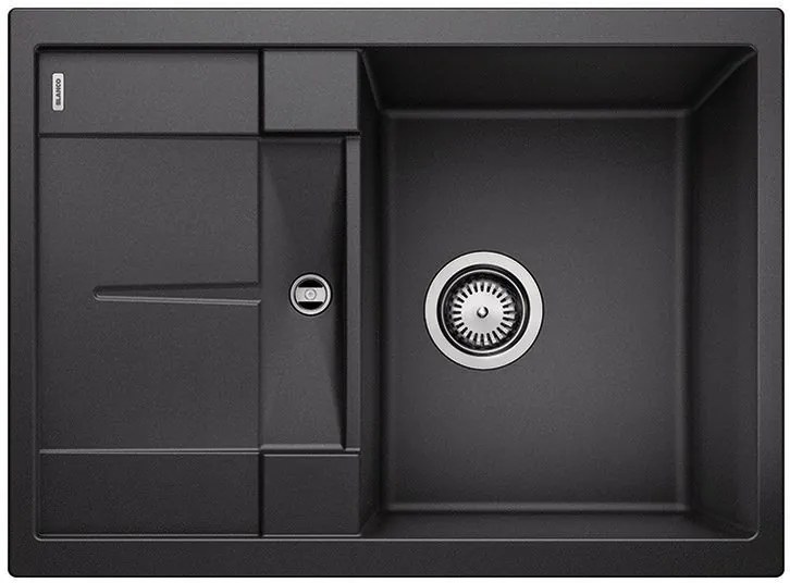 Blanco Metra 45 S Compact, silgranitový drez 680x500x190 mm, 1-komorový, antracitová, BLA-519561