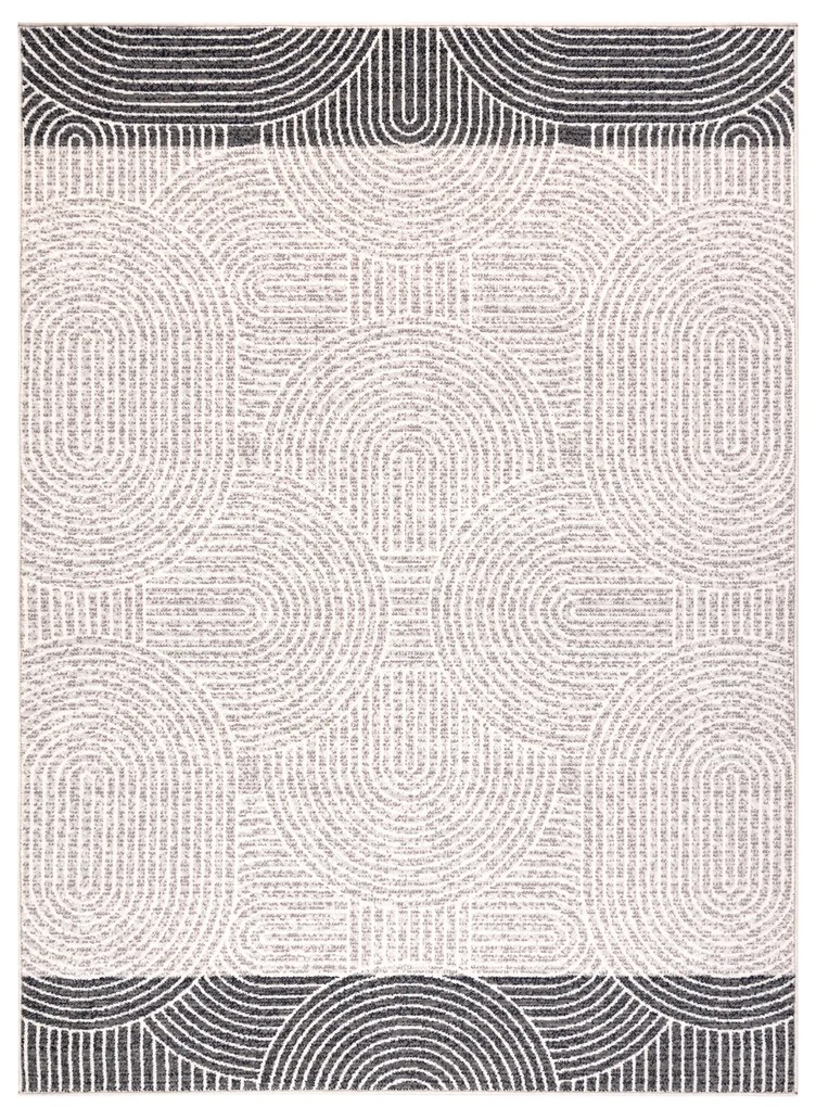 Koberec vlnený ANGEL 7901 / 52022 geometrický béžovo-sivý