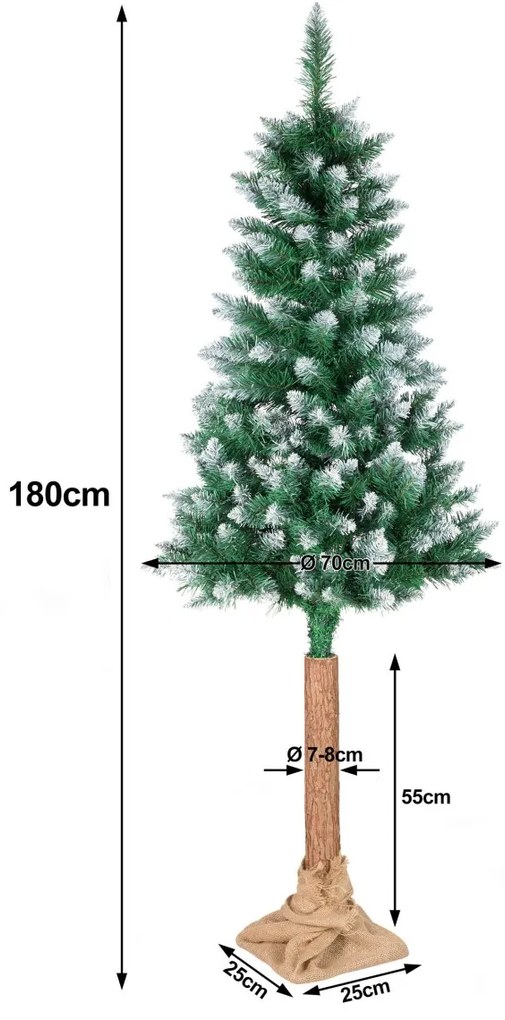Umelý vianočný stromček na kmeni Noela 180 cm zelený