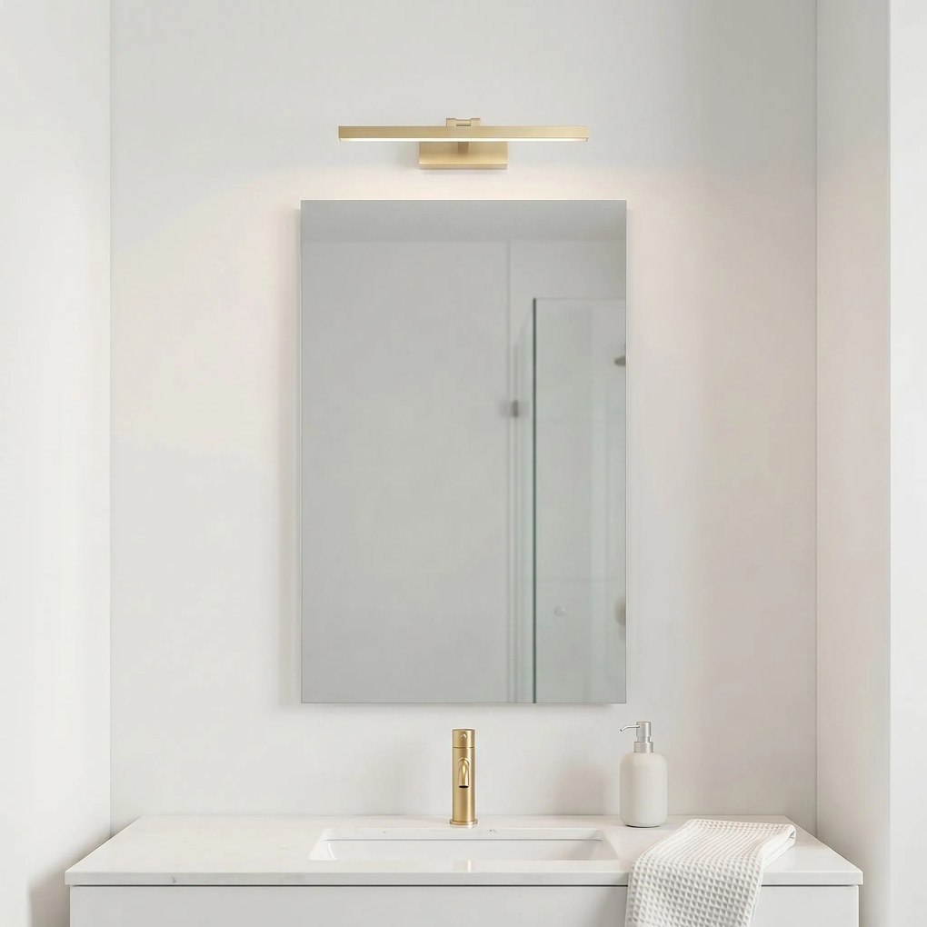 Toolight APP1863-1W, kúpeľňové LED svietidlo, 400 mm, brúsená oceľ, OSW-66016