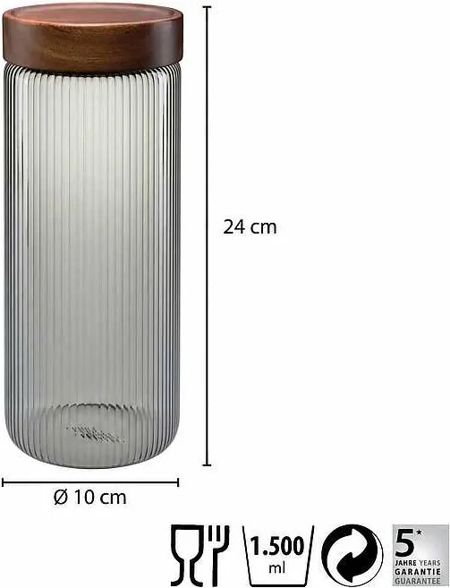 Gefu dóza Bokaro s dreveným viečkom 1500 ml