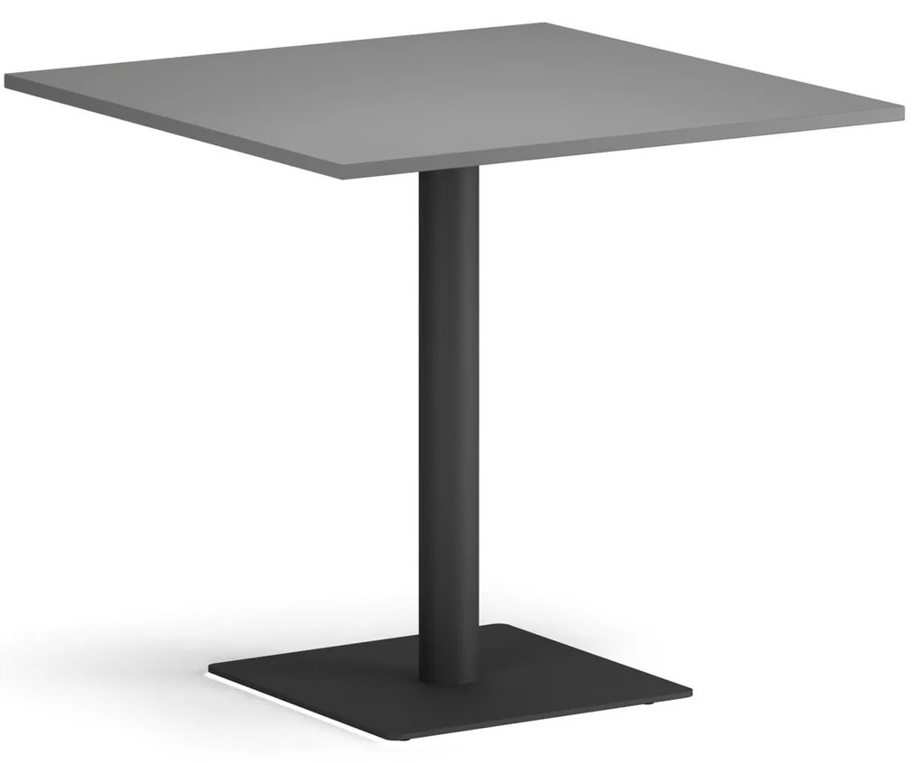 Konferenčný stolík ENZO, 80x80 cm, čierna podnož, grafit