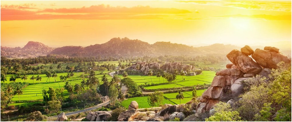 Obraz Hampi údolí v Indii (120x50 cm)