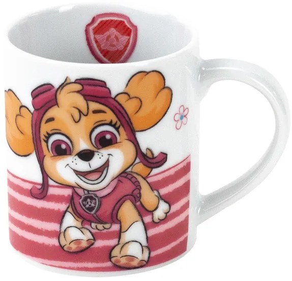 Detský porcelánový riad, 3-dielna súprava (Labková patrola/ružová) (100368556)