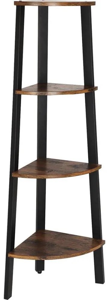 Knižnica NAVARO hnedá/čierna