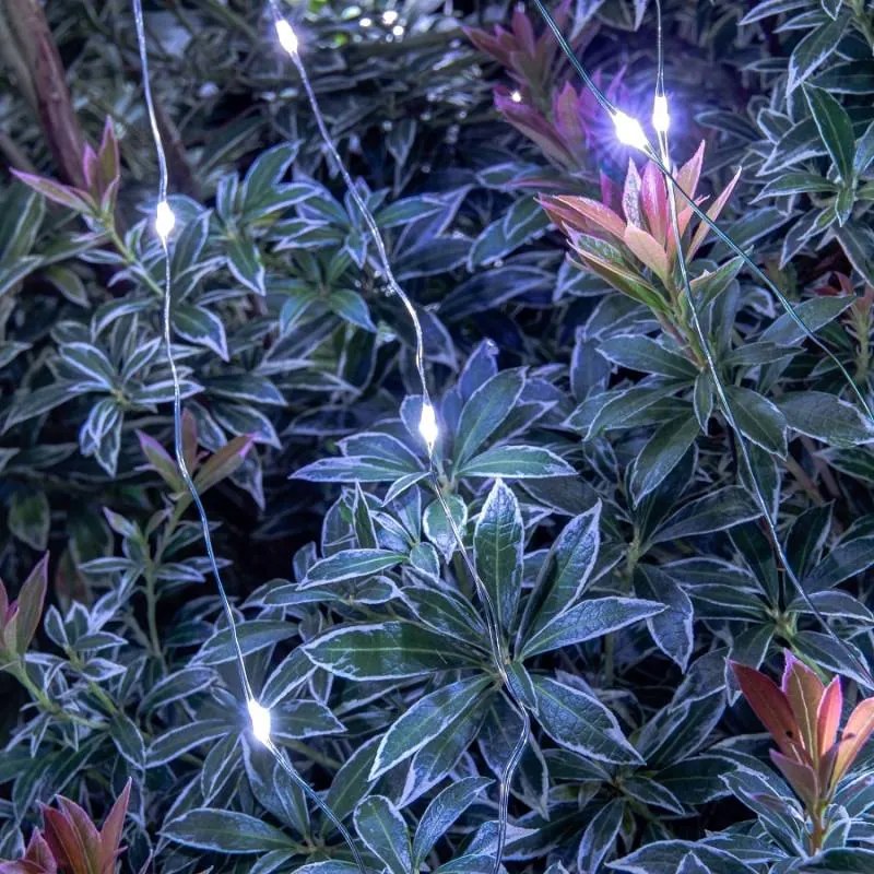 DECOLED LED světelný řetěz, 12 x 1,5 m, ledově bílá, 180 diod