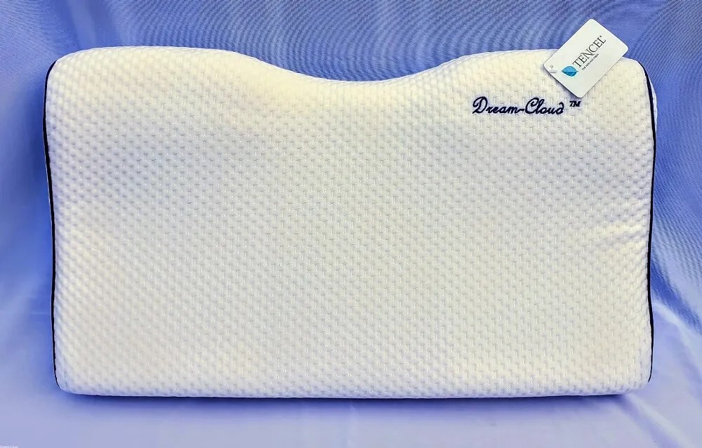Dream-Cloud Premium anatomický vankúš z BIO pamäťovej peny proti spánkovému apnoe a chrápaniu M 55x32x11/6cm