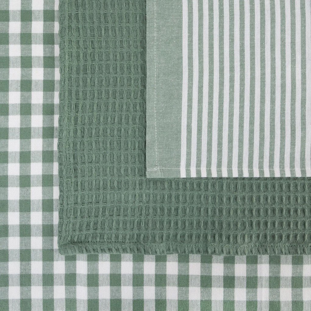 KUCHYNSKÁ UTIERKA LUCY SADA 3 KS 50X70 CM ZELENÉ