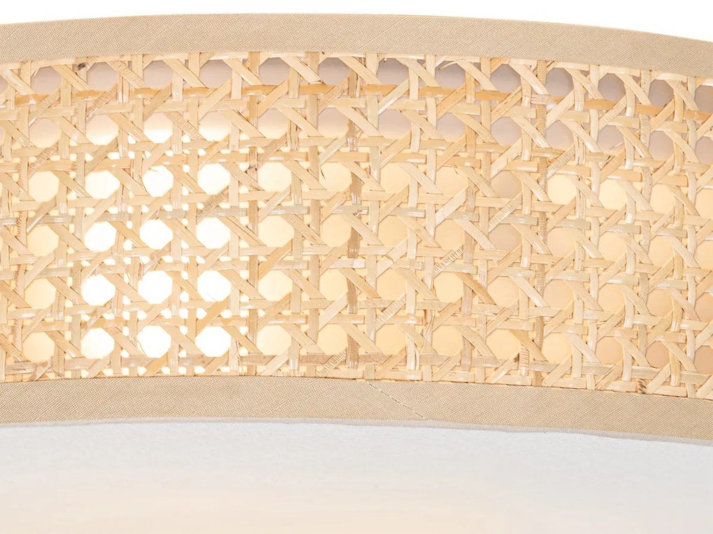 Inteligentné stropné svietidlo ratan 40 cm 3-svetlá vrátane 3 Wifi P45 - Tromma