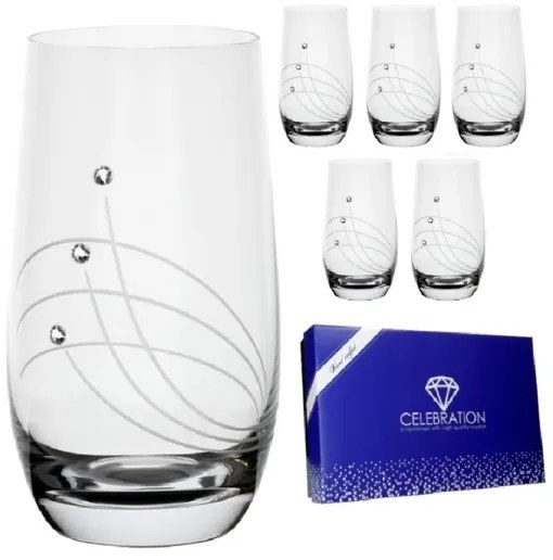 Celebration crystals Poháre GLOBO CRYSTALS CLASSIC 390 ml, 6 ks