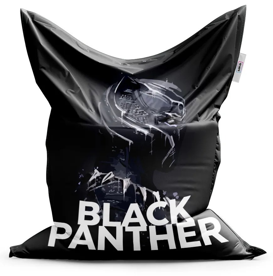 Sablio Sedací vak BLACK PANTHER z profilu Čierny - 150x100 cm