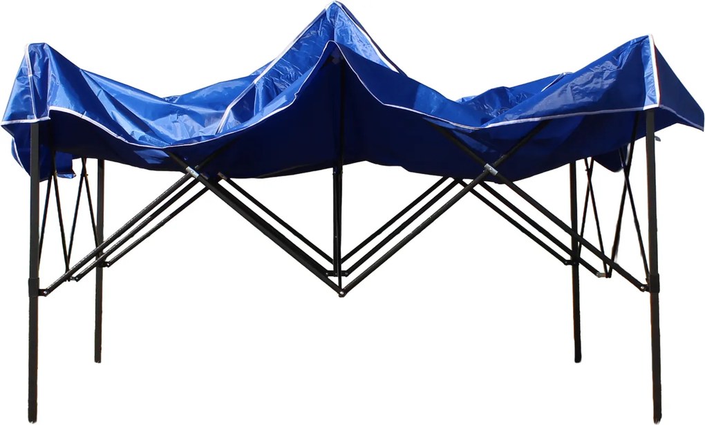 GARDEN LINE Nožnicový stan 3×3 m NAM7458 – modrý záhradný a komerčný pavilón