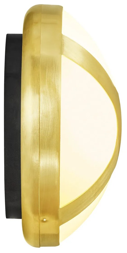 NORDLUX Vonkajšie nástenné svietidlo CROSS, 1xE14, 15W, mosadz, 20cm
