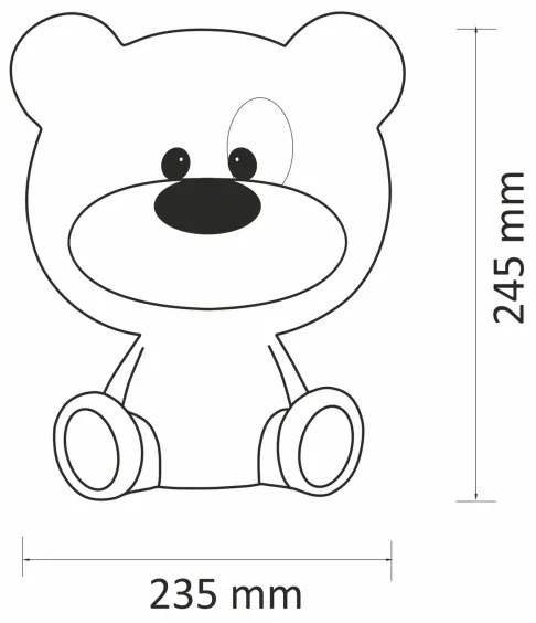 LED Stmievateľná detská dotyková lampa BIBI LED/2,5W/3,7V 1200 mAh