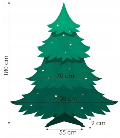 SPRINGOS Vianočný stromček Smrek kaukazský 180 cm