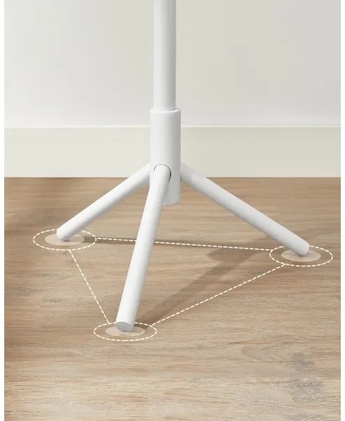 Stojanový vešiak LINEA biela