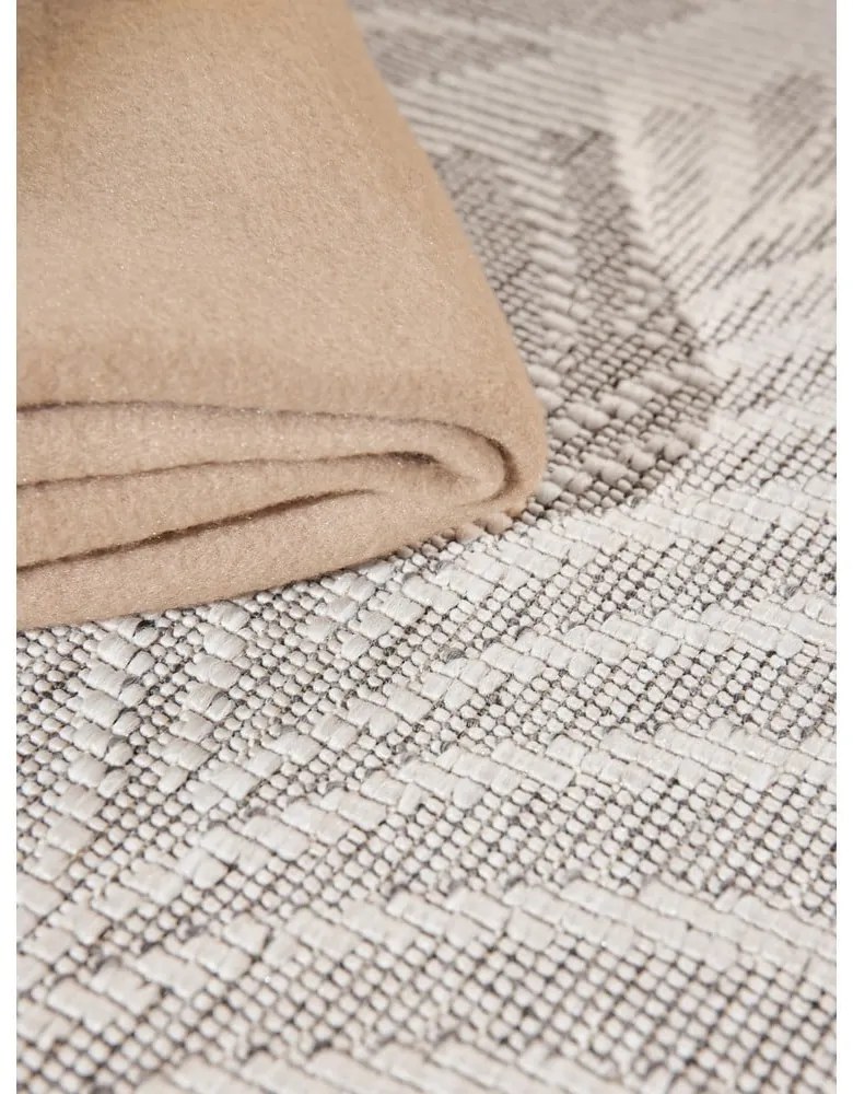 Vnútorný a vonkajší koberec v sivej a slonovinovej farbe 120x170 cm Duet Liora – NORTHRUGS