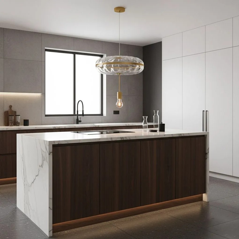 Toolight Toolight, závesné svietidlo 1xE27 APP1102-C, zlatá, OSW-08880