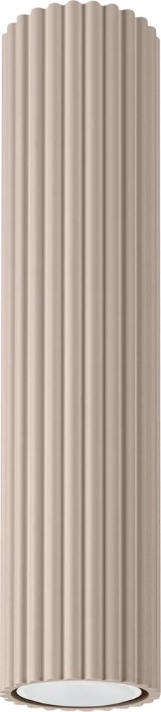 Stropné svietidlo Karbon, 1x tmavobéžové hliníkové tienidlo, (30 cm)