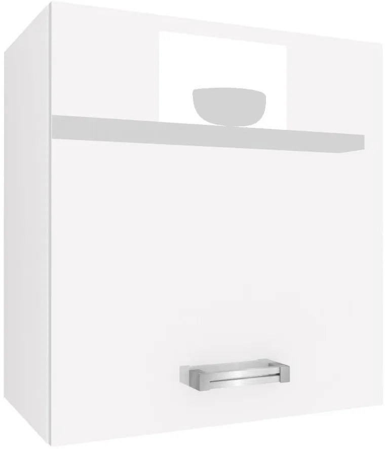 Kuchynská skrinka Belini horná 60 cm biely lesk INF SG60/1/WT/W/0/D