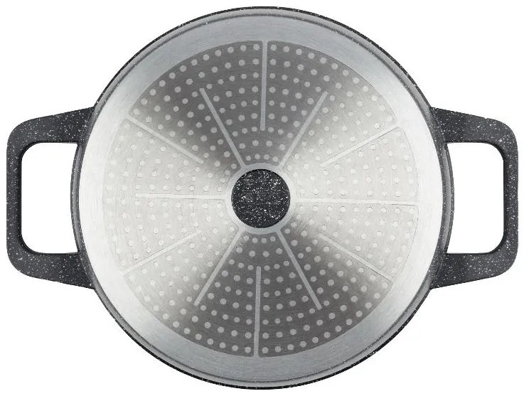 Livarno home Hrniec s pokrievkou, 28 cm (vzhľad žuly)  (100383587)