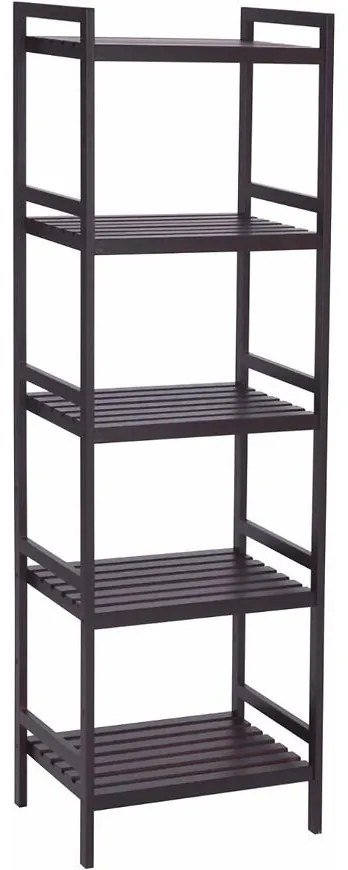 Regál hnedý 45x31.5x142