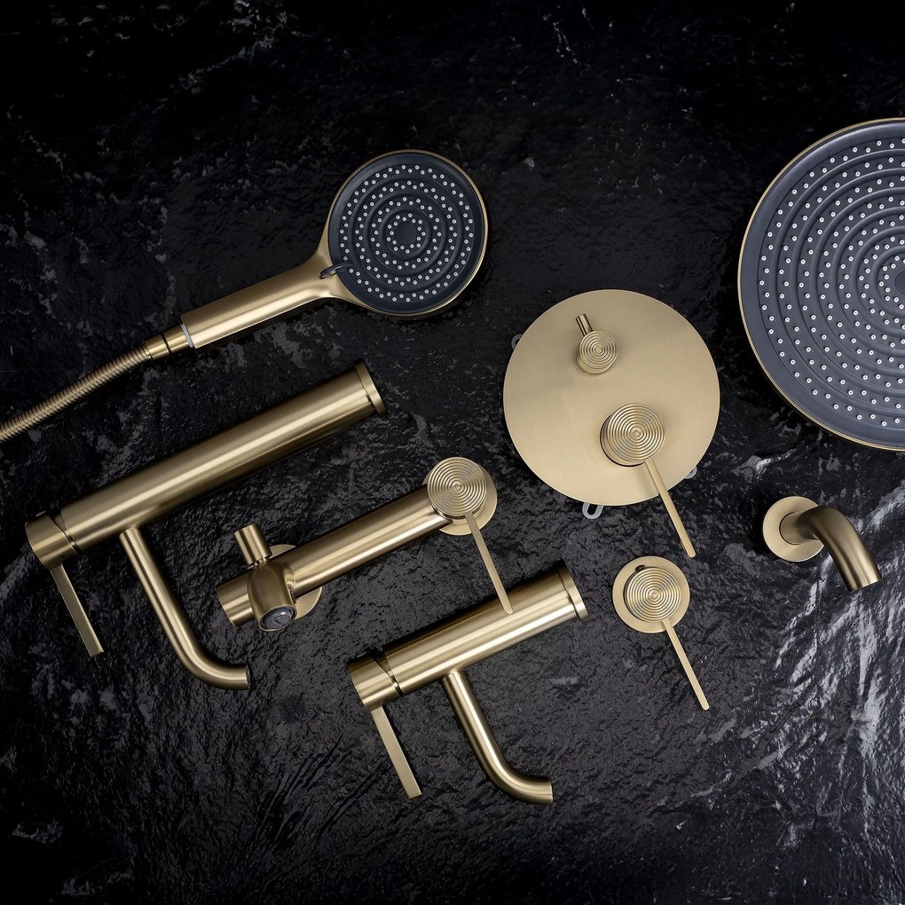 Rea Foster, podomietková umývadlová batéria, zlatá matná, REA-B6443