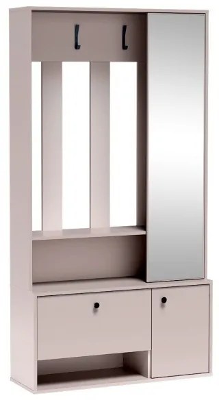 Předsíňová stěna se zrcadlem Spot kašmírová