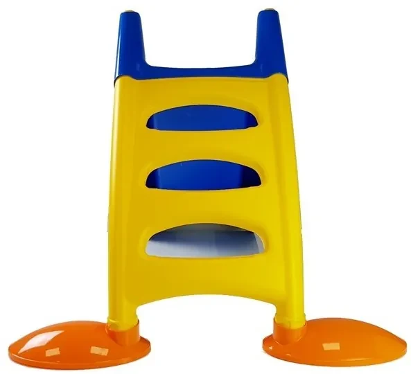 LEAN TOYS Záhradná šmýkačka pre deti 428 modro-žltá