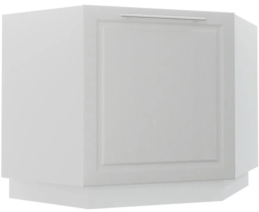 Kuchynská skrinka Emporium D12R/90 light grey stone/biela