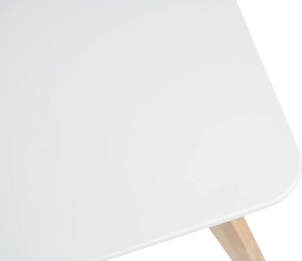 Noela Jedálenský set SCANDINAVIA 150 biely + 4x stolička SCANDINO čierna