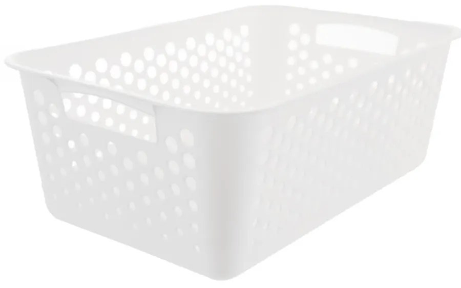 Orion L - Košík na organizáciu drobností, séria ARTUR, 30x20 - biely