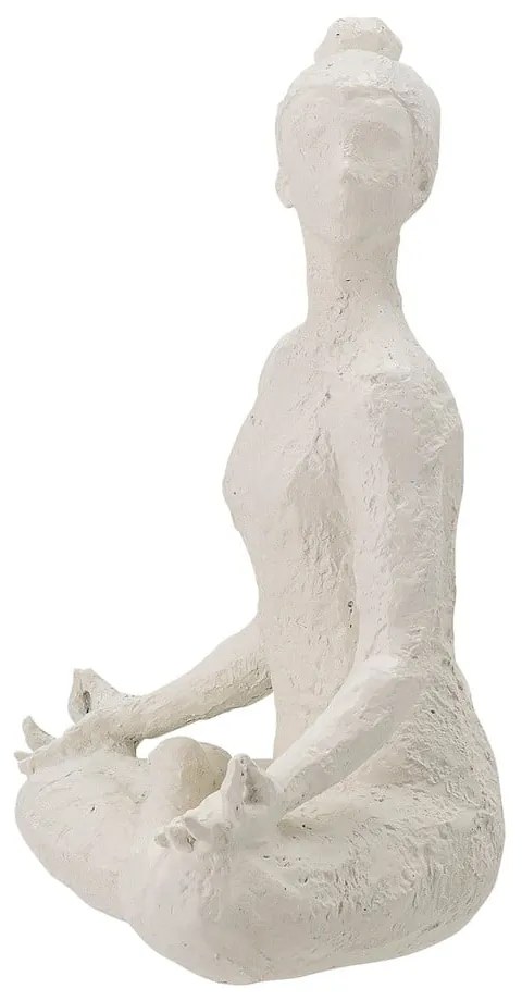 Biela dekoratívna soška Bloomingville Adalina, výška 24 cm