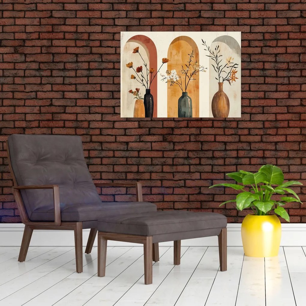 Obraz - Vázy v oblúkoch (70x50 cm)