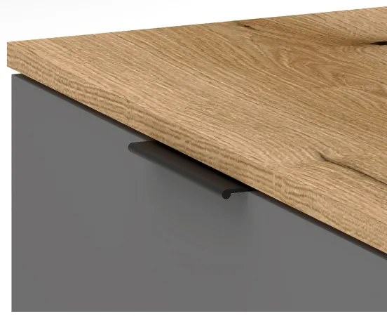 Predsieňová stena KLEO hnedá/grafit