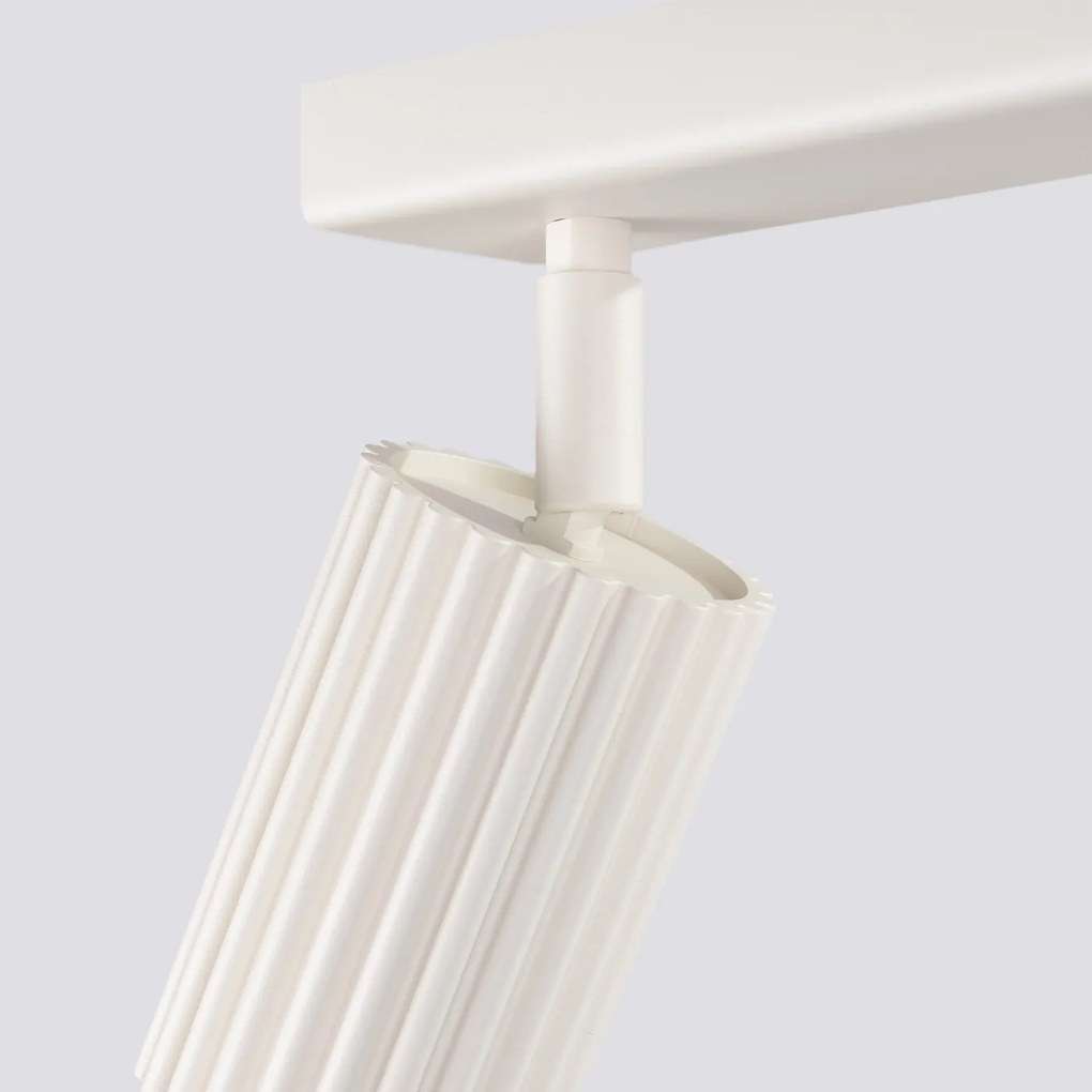 Bodové svietidlo Karbon, 4x béžové kovové tienidlo, (možnosť polohovania)