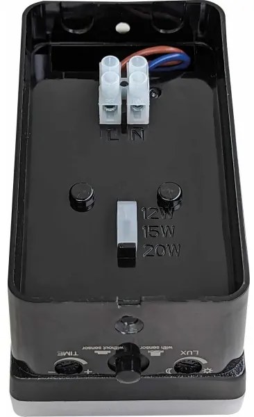 LED vonkajšie nástenné svietidlo so snímačom pohybu a súmraku, 20 W, 230 V, IP65