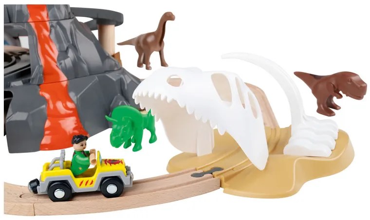 Playtive Drevená železničná súprava City Express/Dinoland (Dinoland)  (100356699)