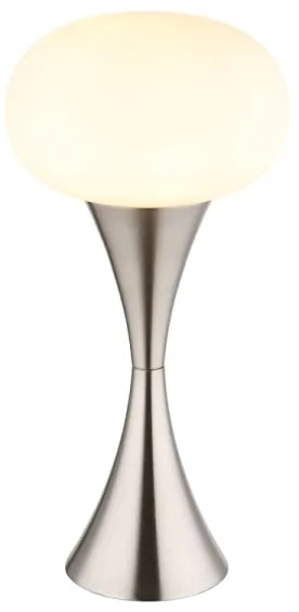 Globo 21027N - Stolná lampa LULA 1xE14/25W/230V matný chróm