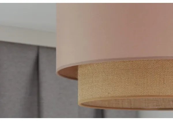 Duolla - Prisadený luster  BOHO 1xE27/15W/230V pr. 45 cm béžová/hnedá