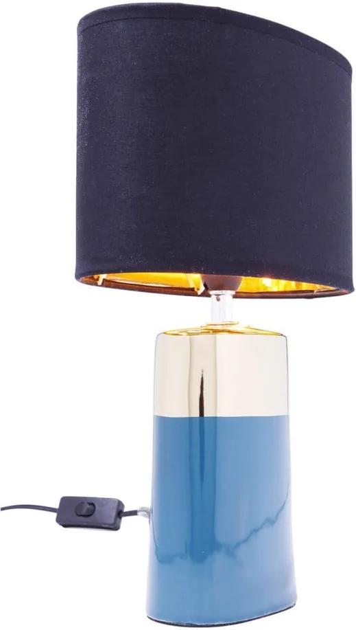 Modrá stolová lampa Kare Design Zelda, výška 32,5 cm