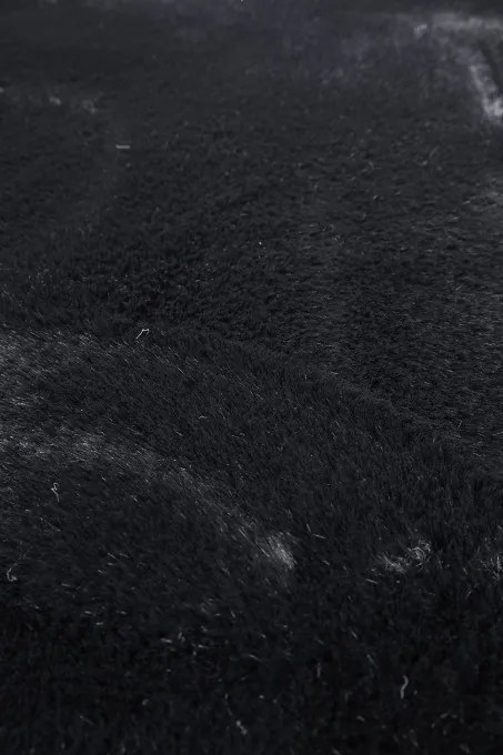 Koberec RABBY čierny kruh