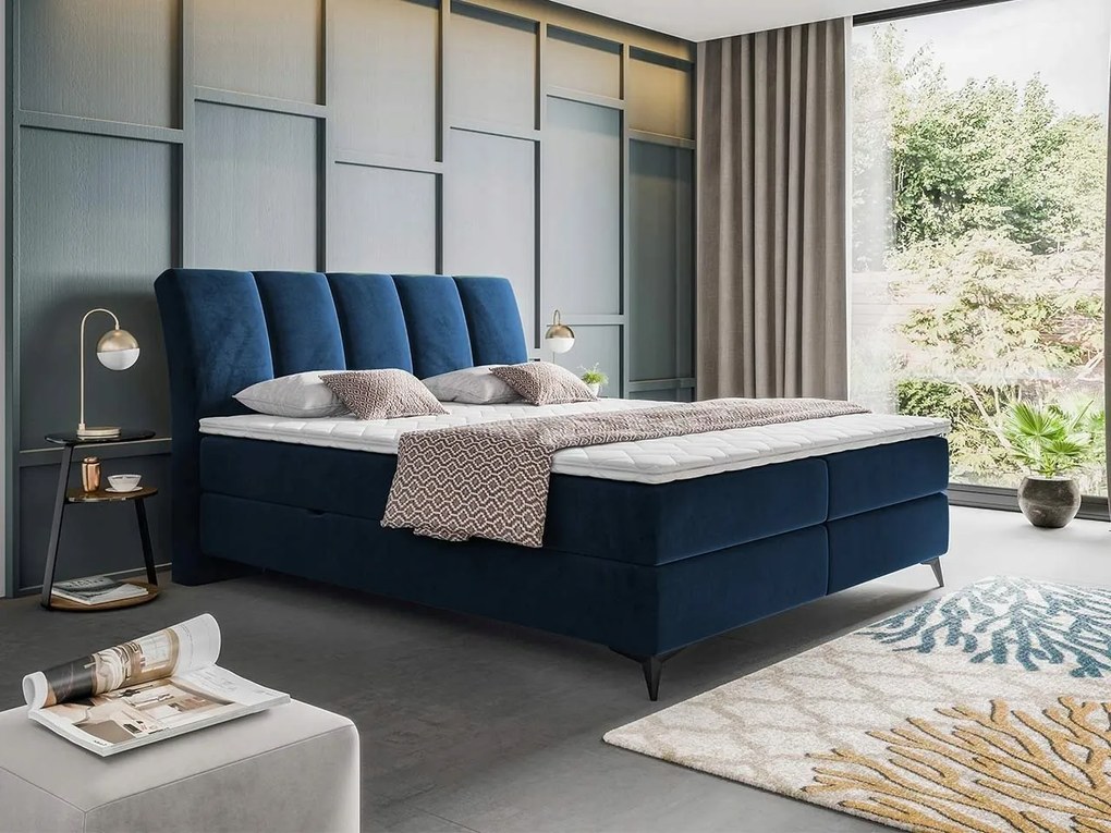 Manželská posteľ Boxspring Basil (160x200) (Fresh 11)