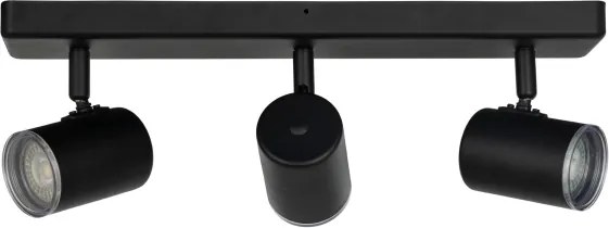 Eglo 901966 - Kúpeľňové bodové svietidlo CONSUMA 3xGU10/5W/230V IP44 čierna