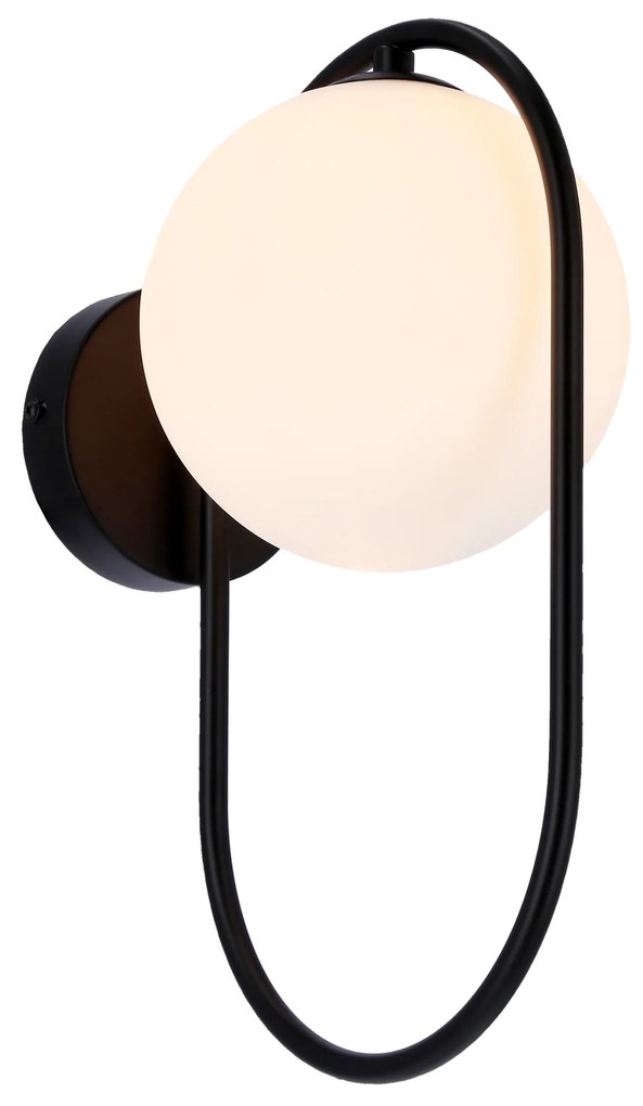 Candellux Čierne nástenné svietidlo Cordel pre žiarovku G9 21-10179