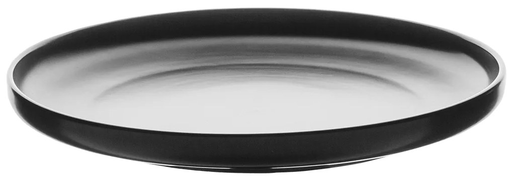 Plytký tanier Coupe čierny 25 cm – Flow - 491074