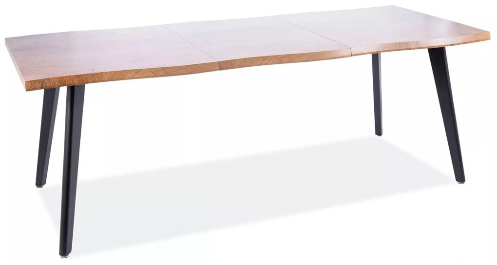 Rozkládací jídelní stůl Fresno 150/210 cm dub artisan/černý