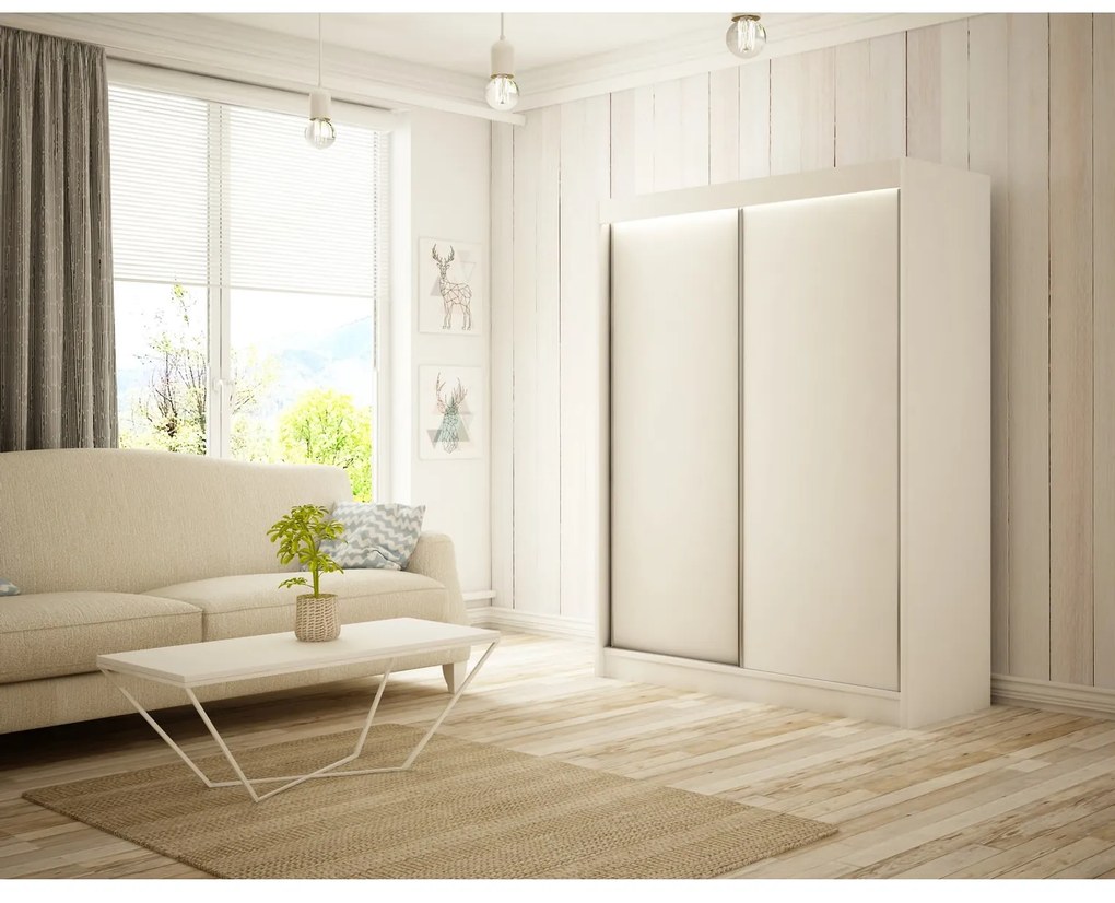 Kvalitná Šatníková Skriňa Bergo 120 cm Dub sonoma