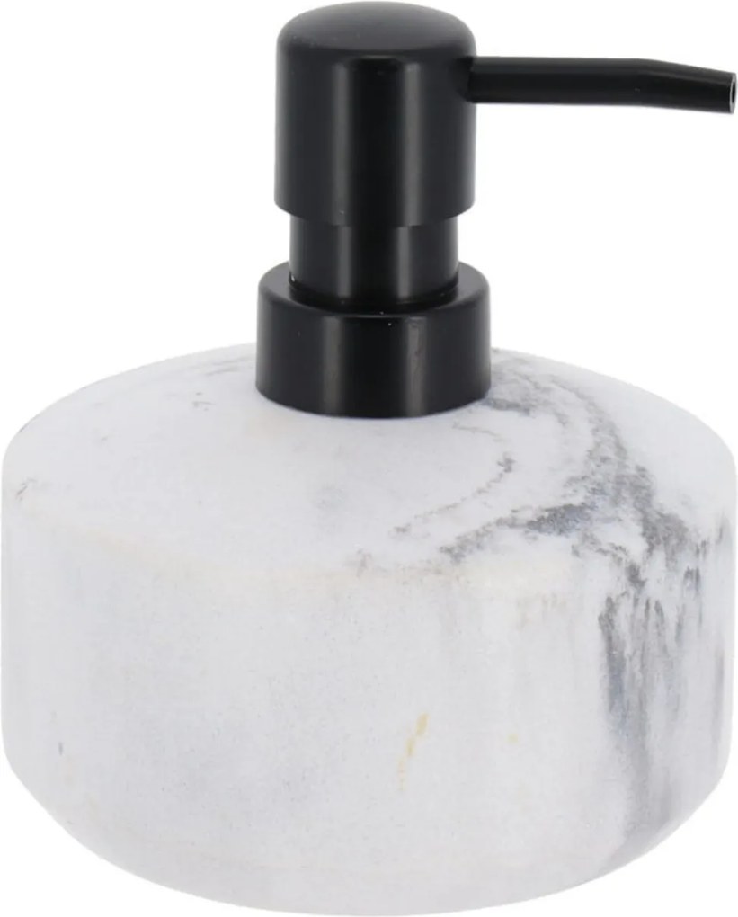 Dávkovač mydla Vena Marble, biela/s čiernymi prvkami, 175 ml