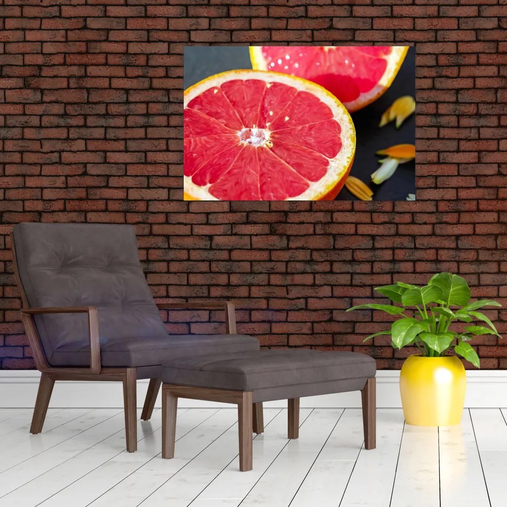 Obraz rozkrojených grapefruitov (90x60 cm)